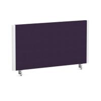 Impulse/Evolve Plus Bench Screen 800 White Frame Bespoke Tansy Purple Fabric