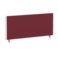 Impulse/Evolve Plus Bench Screen 1000 White Frame Bespoke Ginseng Chilli Fabric