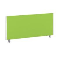 Impulse/Evolve Plus Bench Screen 1000 White Frame Bespoke Myrrh Green Fabric