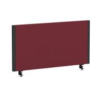 Impulse/Evolve Plus Bench Screen 800 Black Frame Bespoke Ginseng Chilli Fabric