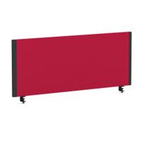 Impulse/Evolve Plus Bench Screen 1000 Black Frame Bespoke Bergamot Cherry Fabric