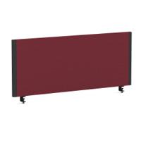 Impulse/Evolve Plus Bench Screen 1000 Black Frame Bespoke Ginseng Chilli Fabric