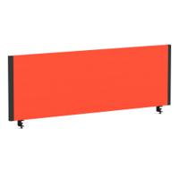 Impulse/Evolve Plus Bench Screen 1200 Black Frame Bespoke Tabasco Orange Fabric