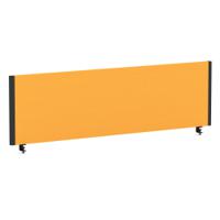 Impulse/Evolve Plus Bench Screen 1400 Black Frame Bespoke Senna Yellow Fabric