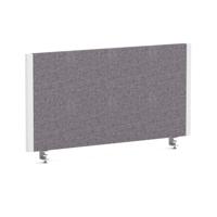 Impulse/Evolve Plus Bench Screen 800 White Frame Bespoke Rivet Fuse Fabric