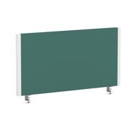 Impulse/Evolve Plus Bench Screen 800 White Frame Bespoke Quest Kelp Fabric