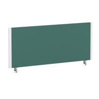 Impulse/Evolve Plus Bench Screen 1000 White Frame Bespoke Quest Kelp Fabric