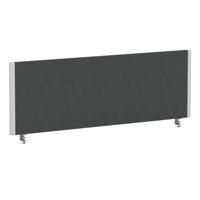 Impulse/Evolve Plus Bench Screen 1200 Silver Frame Bespoke Quest Mussel Fabric