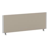 Impulse/Evolve Plus Bench Screen 1200 Silver Frame Bespoke Quest Salt Fabric