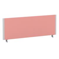 Impulse/Evolve Plus Bench Screen 1200 Silver Frame Bespoke Quest Shrimp Fabric