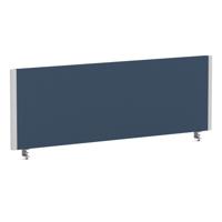Impulse/Evolve Plus Bench Screen 1200 Silver Frame Bespoke Quest Whelk Fabric