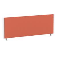 Impulse/Evolve Plus Bench Screen 1200 White Frame Bespoke Quest Crab Fabric
