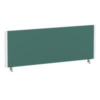 Impulse/Evolve Plus Bench Screen 1200 White Frame Bespoke Quest Kelp Fabric