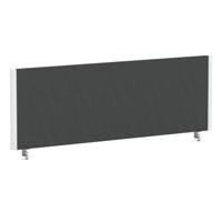 Impulse/Evolve Plus Bench Screen 1200 White Frame Bespoke Quest Mussel Fabric