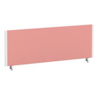 Impulse/Evolve Plus Bench Screen 1200 White Frame Bespoke Quest Shrimp Fabric