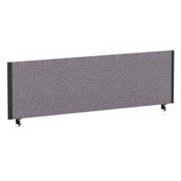 Impulse/Evolve Plus Bench Screen 1400 Black Frame Bespoke Rivet Fuse Fabric