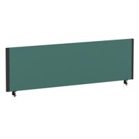 Impulse/Evolve Plus Bench Screen 1400 Black Frame Bespoke Quest Kelp Fabric