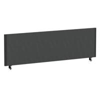 Impulse/Evolve Plus Bench Screen 1400 Black Frame Bespoke Quest Mussel Fabric