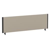Impulse/Evolve Plus Bench Screen 1400 Black Frame Bespoke Quest Salt Fabric