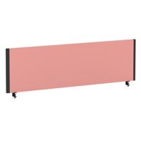Impulse/Evolve Plus Bench Screen 1400 Black Frame Bespoke Quest Shrimp Fabric