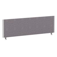 Impulse/Evolve Plus Bench Screen 1400 Silver Frame Bespoke Rivet Fuse Fabric