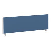 Impulse/Evolve Plus Bench Screen 1400 White Frame Bespoke Quest Limpet Fabric
