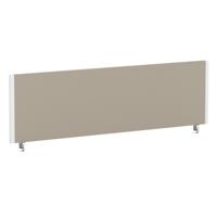 Impulse/Evolve Plus Bench Screen 1400 White Frame Bespoke Quest Salt Fabric