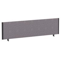 Impulse/Evolve Plus Bench Screen 1600 Black Frame Bespoke Rivet Fuse Fabric