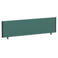 Impulse/Evolve Plus Bench Screen 1600 Black Frame Bespoke Quest Kelp Fabric
