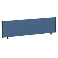Impulse/Evolve Plus Bench Screen 1600 Black Frame Bespoke Quest Limpet Fabric