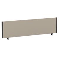 Impulse/Evolve Plus Bench Screen 1600 Black Frame Bespoke Quest Salt Fabric