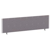 Impulse/Evolve Plus Bench Screen 1600 Silver Frame Bespoke Rivet Fuse Fabric