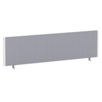 Impulse/Evolve Plus Bench Screen 1600 White Frame Bespoke Quest Shell Fabric
