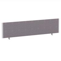 Impulse/Evolve Plus Bench Screen 1800 Silver Frame Bespoke Rivet Fuse Fabric