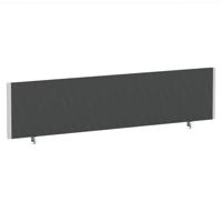 Impulse/Evolve Plus Bench Screen 1800 Silver Frame Bespoke Quest Mussel Fabric