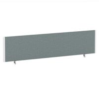 Impulse/Evolve Plus Bench Screen 1800 White Frame Bespoke Rivet Tensile Fabric