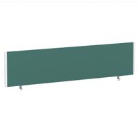 Impulse/Evolve Plus Bench Screen 1800 White Frame Bespoke Quest Kelp Fabric