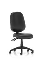 Eclipse Plus II Vinyl Chair Black Without Arms OP000029