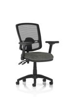 Eclipse Plus II Lever Task Operator Chair Deluxe Mesh Back With Height Adjustable And Folding Arms Charcoal