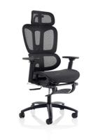 Horizon Executive Mesh Office Chair With Height Adjustable Arms Black - OP000319 -