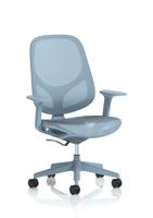 Tutti Mesh Task Operator Chair with Arms Blu