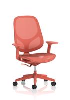 Tutti Mesh Task Operator Chair with Arms Corallo