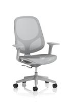 Tutti Mesh Task Operator Chair with Arms Grigio