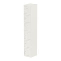 Qube Locker 6 Door 1800mm High White