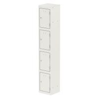 Qube Locker 4 Door 1800mm High White