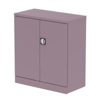Qube 1000mm 2-Door Stationery Cupboard Pastel Violet With Shelf