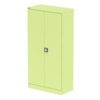 Qube 1850mm 2-Door Stationery Cupboard Chlorophyll With Shelves