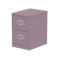 Qube 2 Drawer Filing Cabinet Pastel Violet