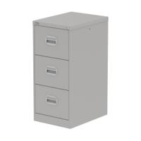 Qube 3 Drawer Filing Cabinet Goose Grey