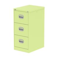 Qube 3 Drawer Filing Cabinet Chlorophyll